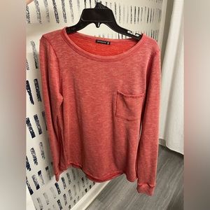 Lightly fleeced lined rubbed shirt